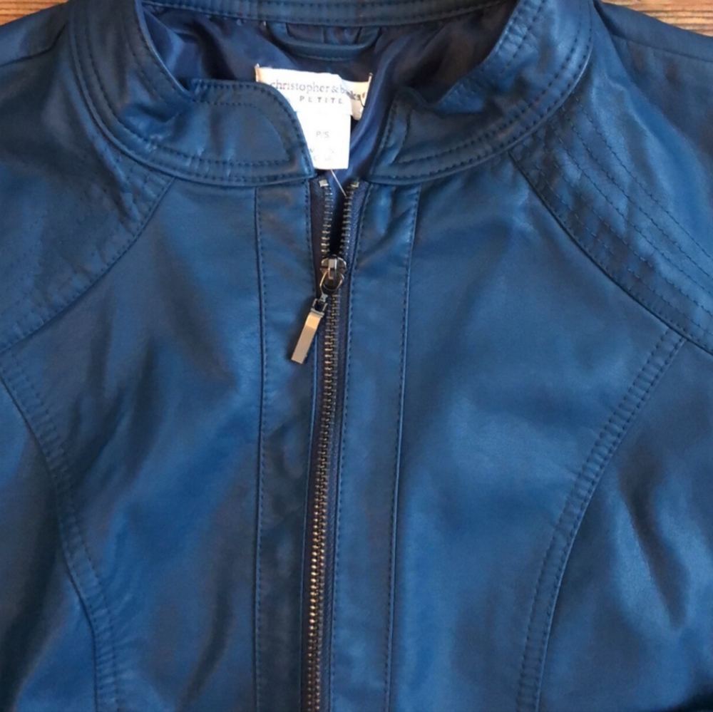 Christopher & Banks Faux Leather Jacket